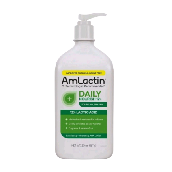 Amlactin Daily 12% Lactic Acid Lotion 567g (Improved formula, scent free) - Jumbo size