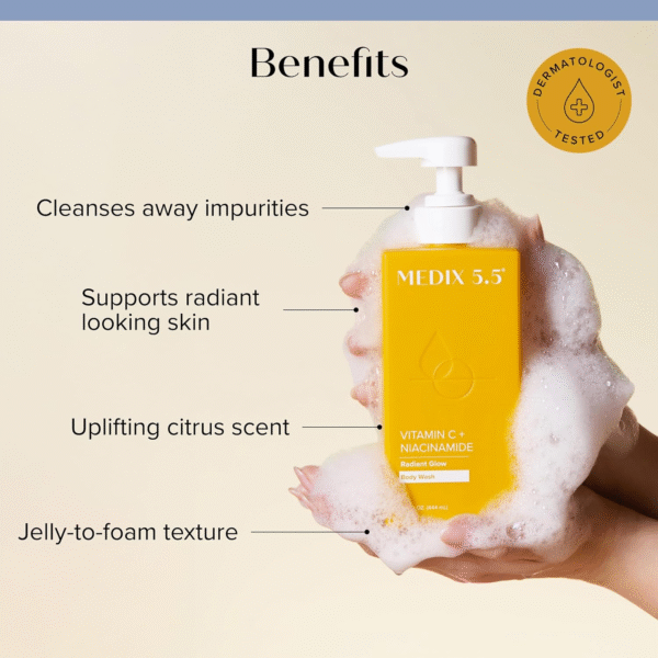 medix vitamin c+ niacinamide skin perfecting body wash