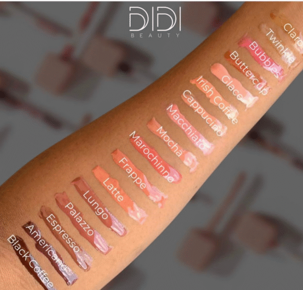 didi beauty all nood here lip gloss with hyaluronic acid