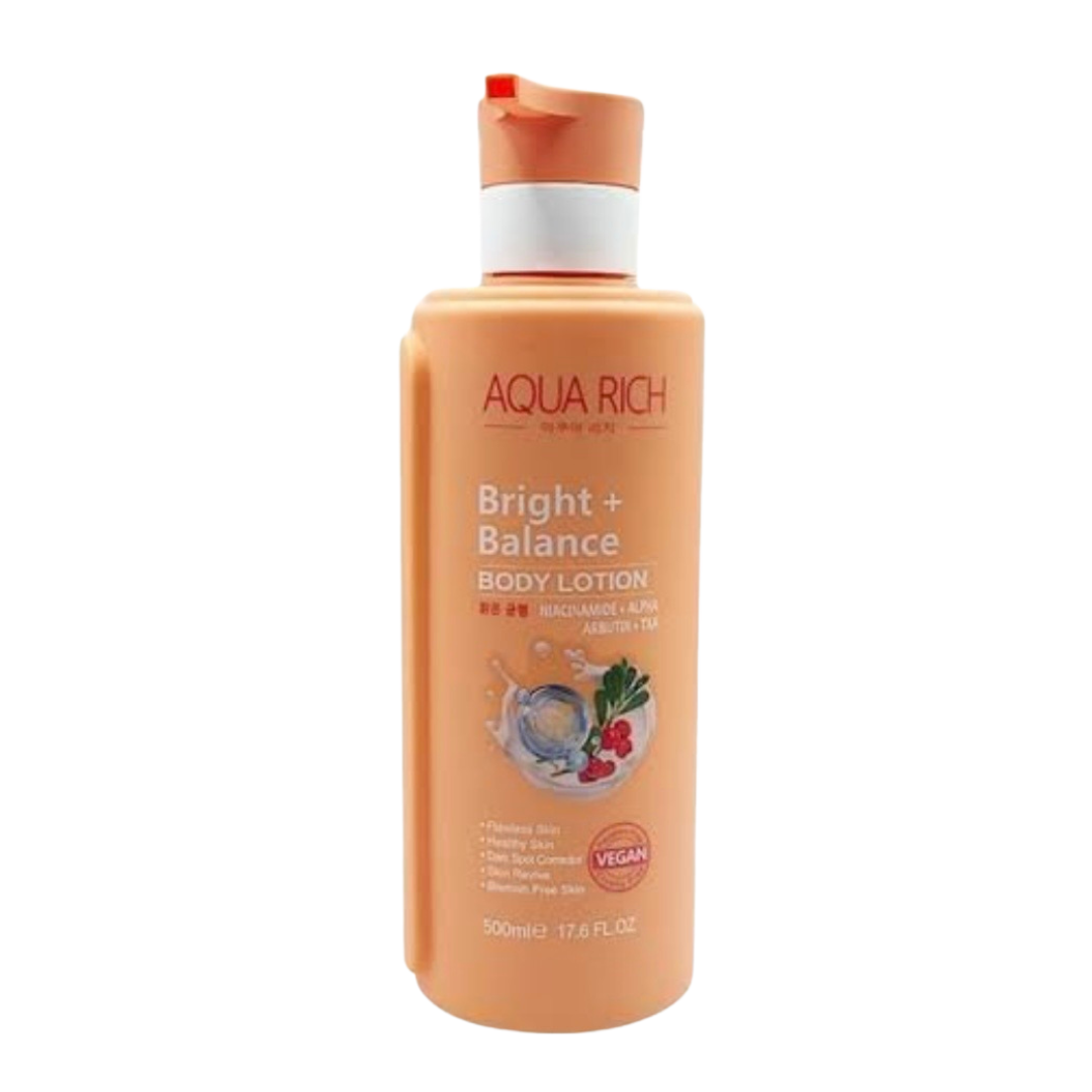Aqua Rich Body Lotion Bright + Balance (Niacinamide, Alpha Arbutin +TXA) 500ml