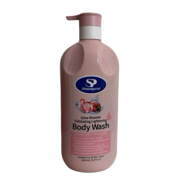 Skeenpoint Body Wash Glow Booster Exfolilating Lightening with Alpha arbutin and Kojic Acid 1000ml