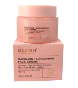 Aqua Rich Niacinamide and Alpha Arbutin Face Cream (100g)