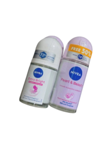 Nivea Anti-Perspirant Deodorant Roll-On Pearl & Beauty Extra Bright for Dak underarms